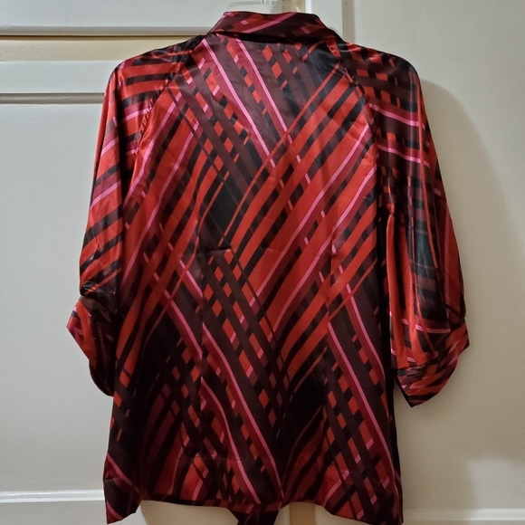 New York & Company Women's Front Tie Blouse - Picture 2 of 6